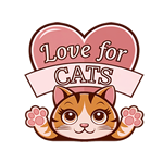 Love for cats logo