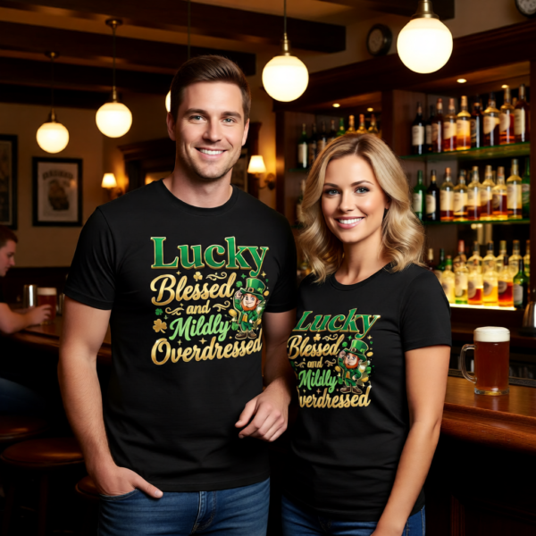 Lucky, Blessed, and Mildly Overdressed – St. Patrick’s Day Leprechaun T-Shirt