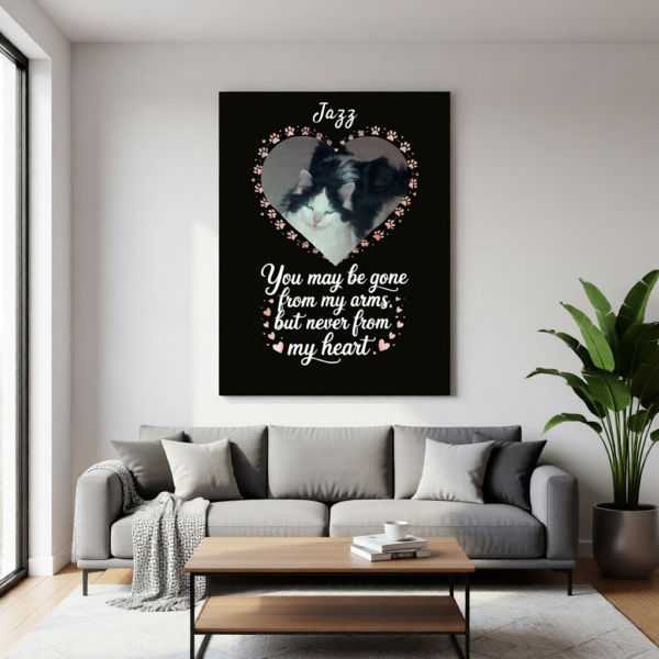 Tuxedo Cat Memorial Canva Template | Pet Loss Tribute Printable | Cat Remembrance Poster | Personal Use Digital Download