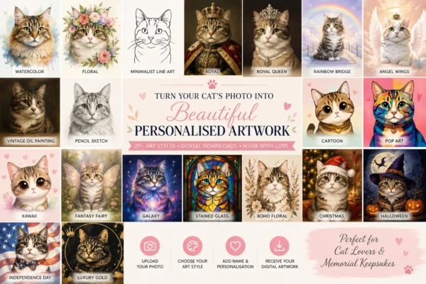 Personalise Your Cat Art