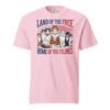 Land of the Free Home of the Felines Cat T-Shirt