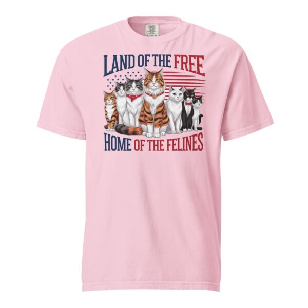 Land of the Free Home of the Felines Cat T-Shirt