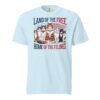 Land of the Free Home of the Felines Cat T-Shirt