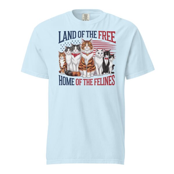 Land of the Free Home of the Felines Cat T-Shirt