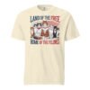 Land of the Free Home of the Felines Cat T-Shirt